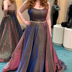 David’s Bridal Color Changing Prom Dress